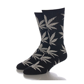 HUF GLOW IN THE DARK PLANTLIFE CHAUSSETTE taille unique